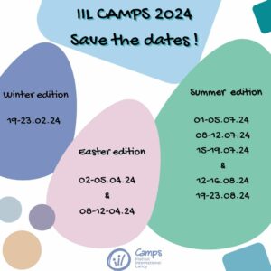 IIL CAMPS 2024 Save the dates