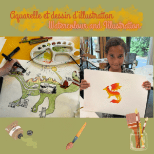 aquarelle et dessin d'illustration